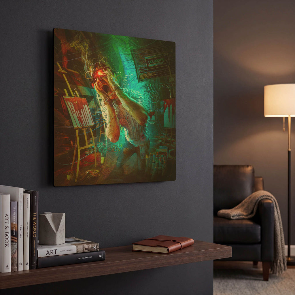 'State of the Art' By Mario Sanchez Nevado Gold Metal Wall Art
