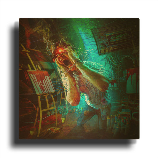 'State of the Art' By Mario Sanchez Nevado Gold Metal Wall Art