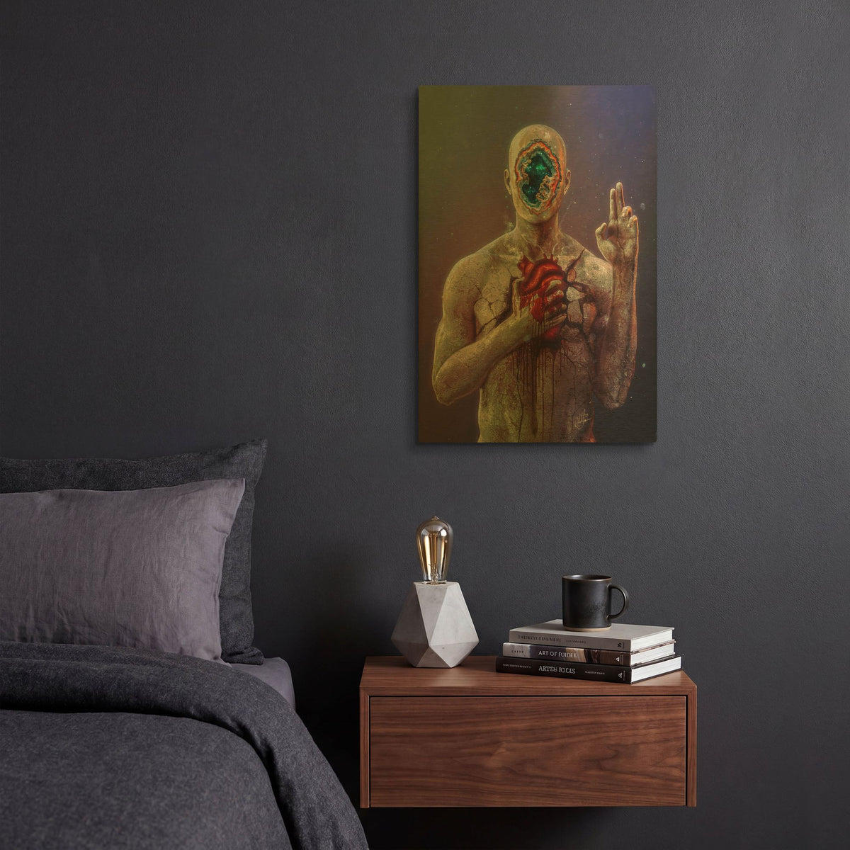 'The Oath' By Mario Sanchez Nevado Gold Metal Wall Art