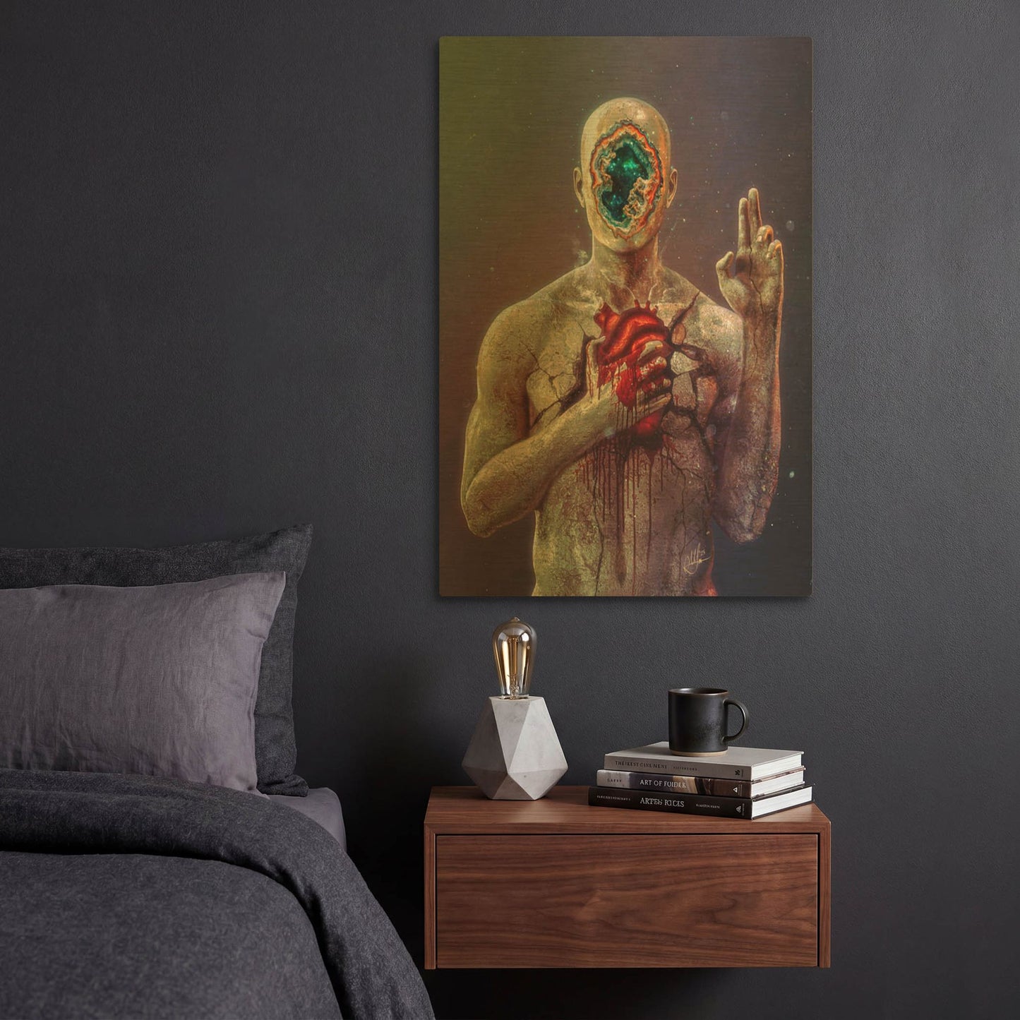 'The Oath' By Mario Sanchez Nevado Gold Metal Wall Art