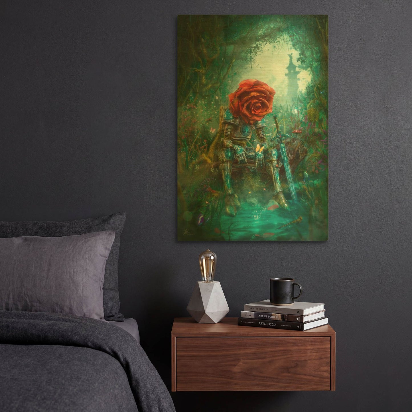 'The Redmarsh Art' By Mario Sanchez Nevado Gold Metal Wall Art