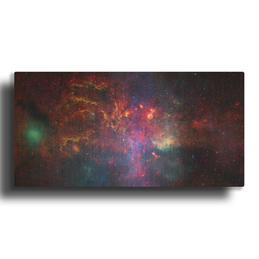 'Center of the Milky Way' By NASA Space Photos Gold Metal Wall Art