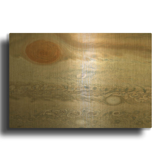 'Clyde's Spot of Jupiter' By NASA Space Photos Gold Metal Wall Art