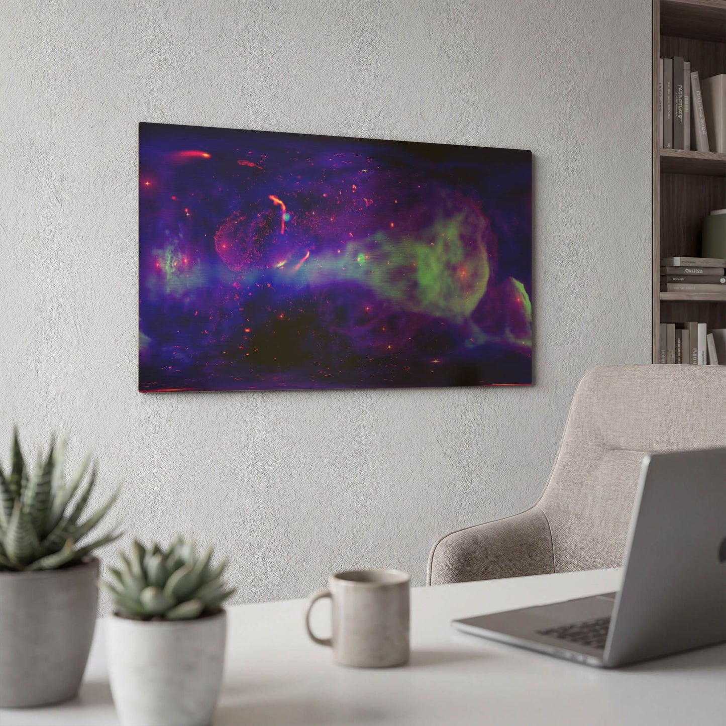'Galactic Center' By NASA Space Photos Gold Metal Wall Art