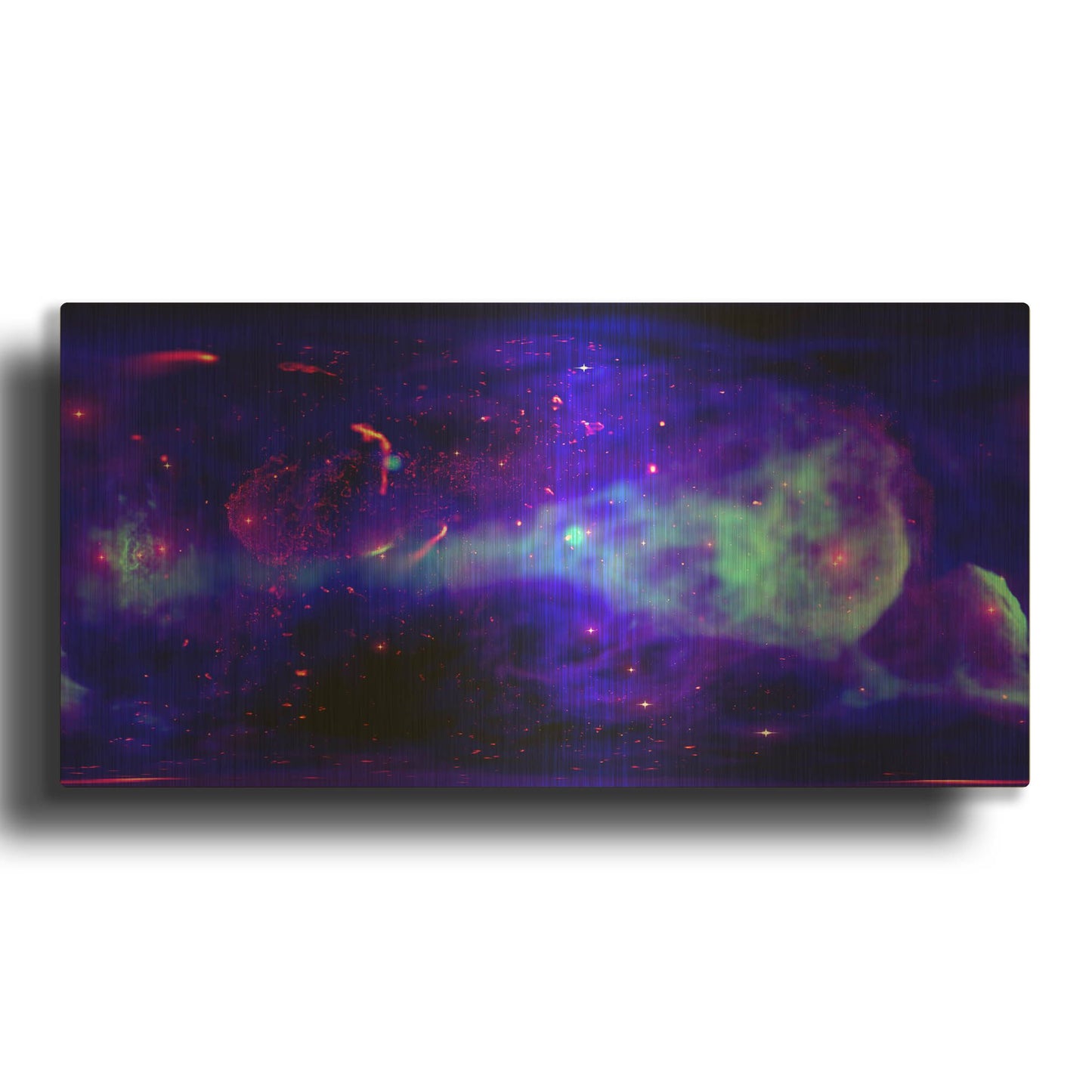 'Galactic Center' By NASA Space Photos Gold Metal Wall Art