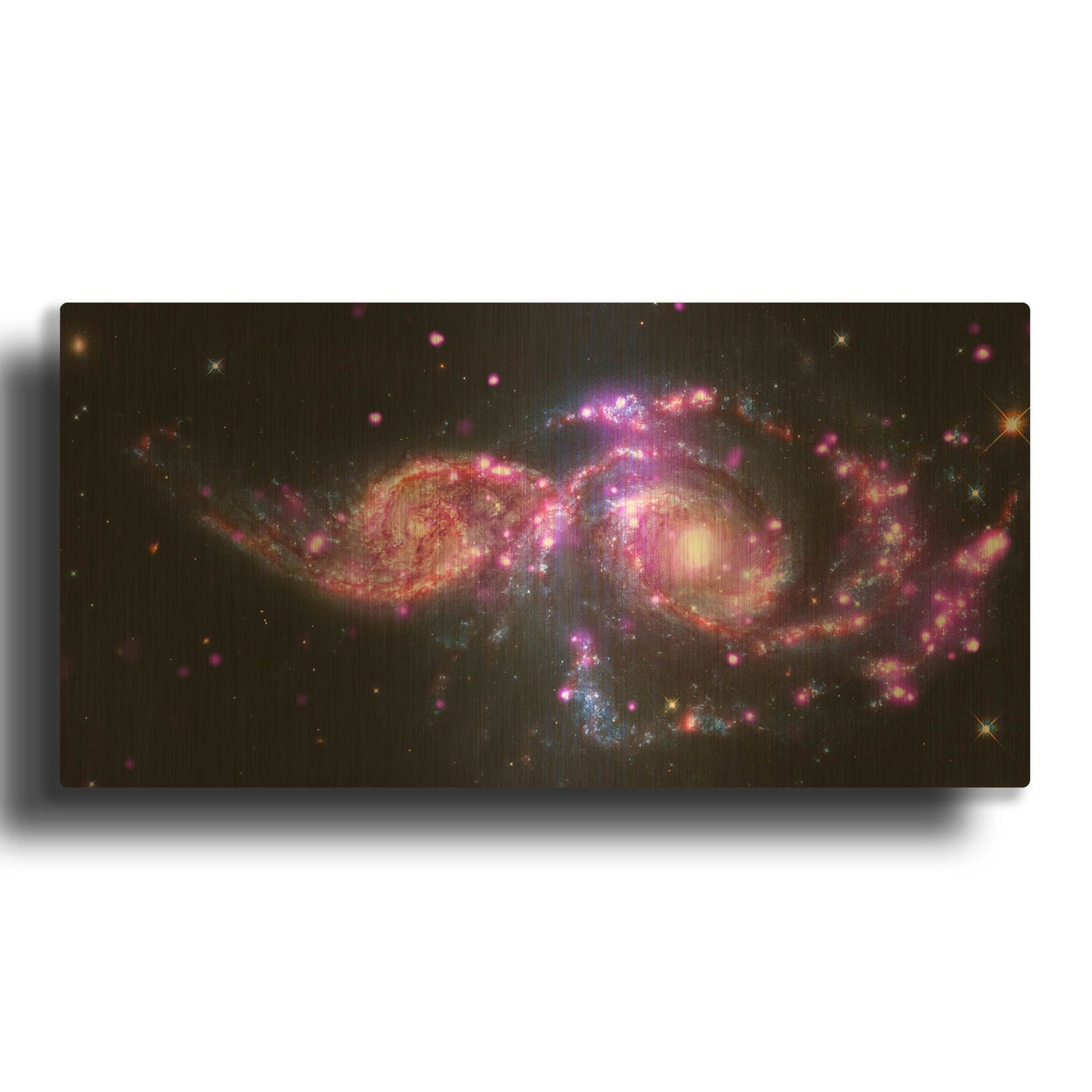 'Galactic Dance' By NASA Space Photos Gold Metal Wall Art