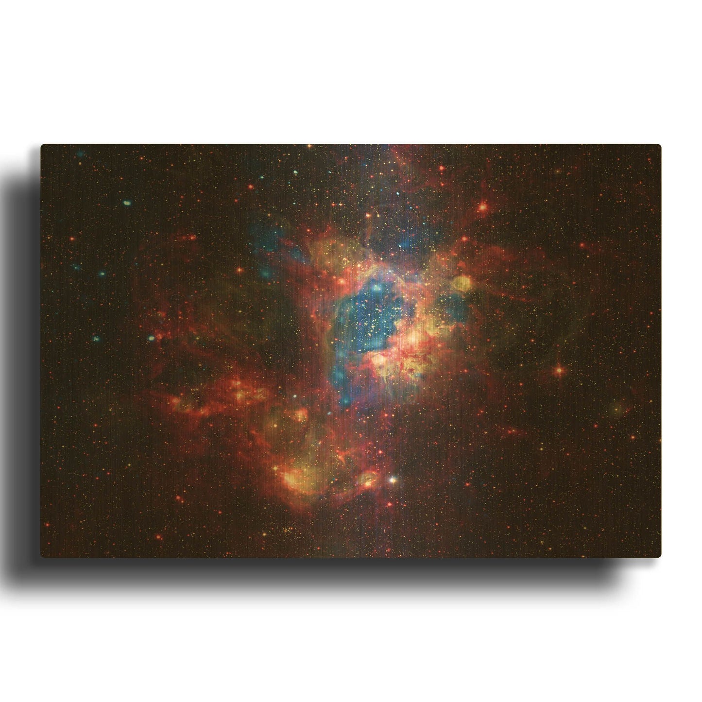 'NGC 1929 Superbubble' By NASA Space Photos Gold Metal Wall Art