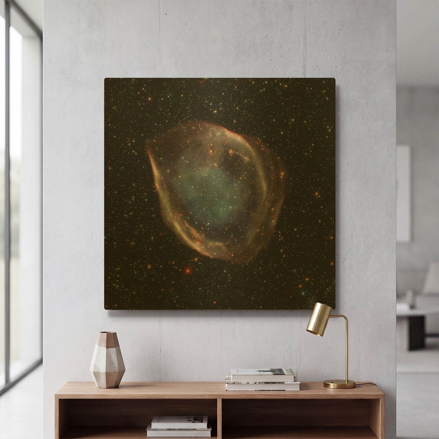 'Dem L71 Supernova' By NASA Space Photos Gold Metal Wall Art