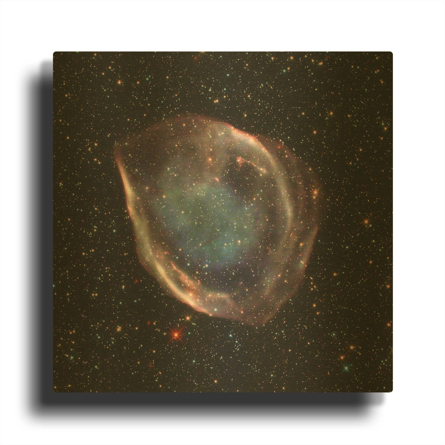 'Dem L71 Supernova' By NASA Space Photos Gold Metal Wall Art