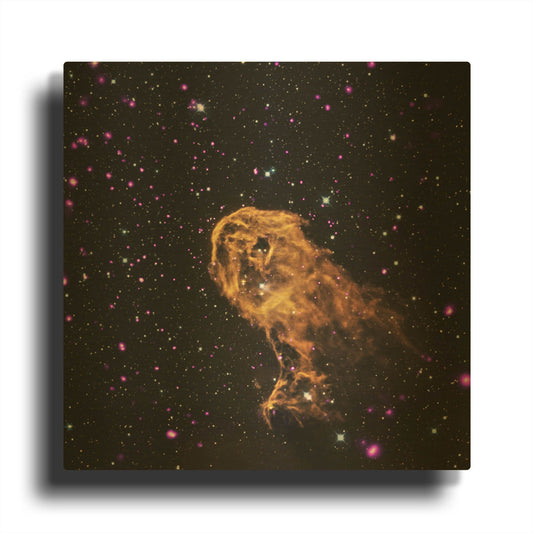 'Elephant Trunk Nebula' By NASA Space Photos Gold Metal Wall Art