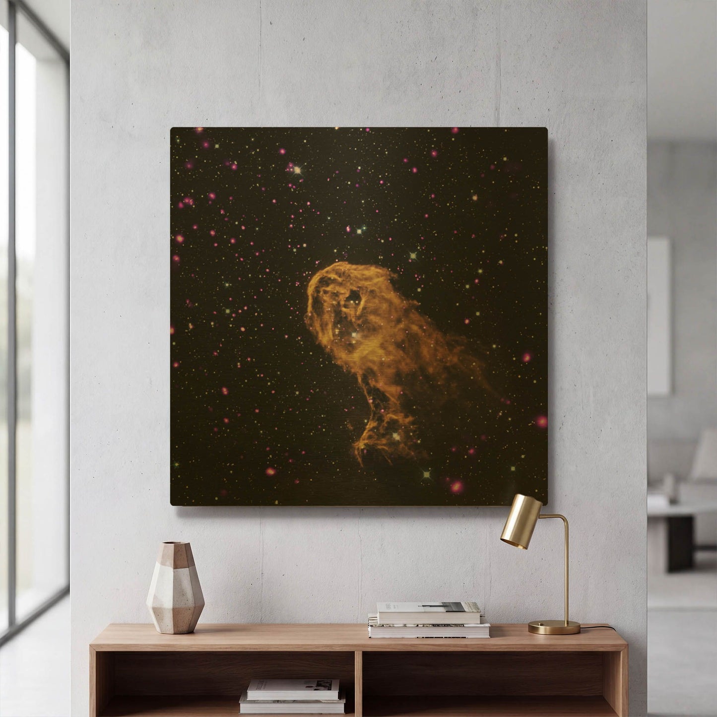 'Elephant Trunk Nebula' By NASA Space Photos Gold Metal Wall Art