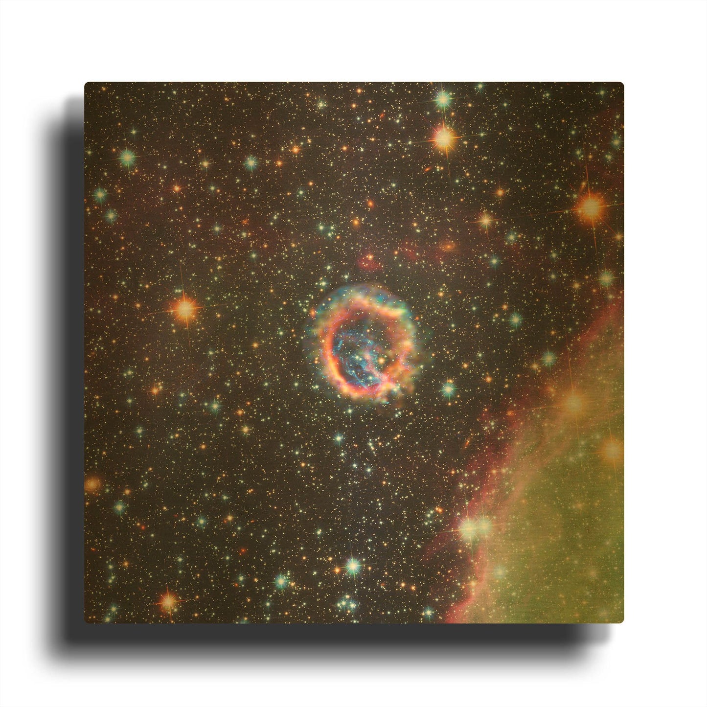 'EO102 Supernova' By NASA Space Photos Gold Metal Wall Art