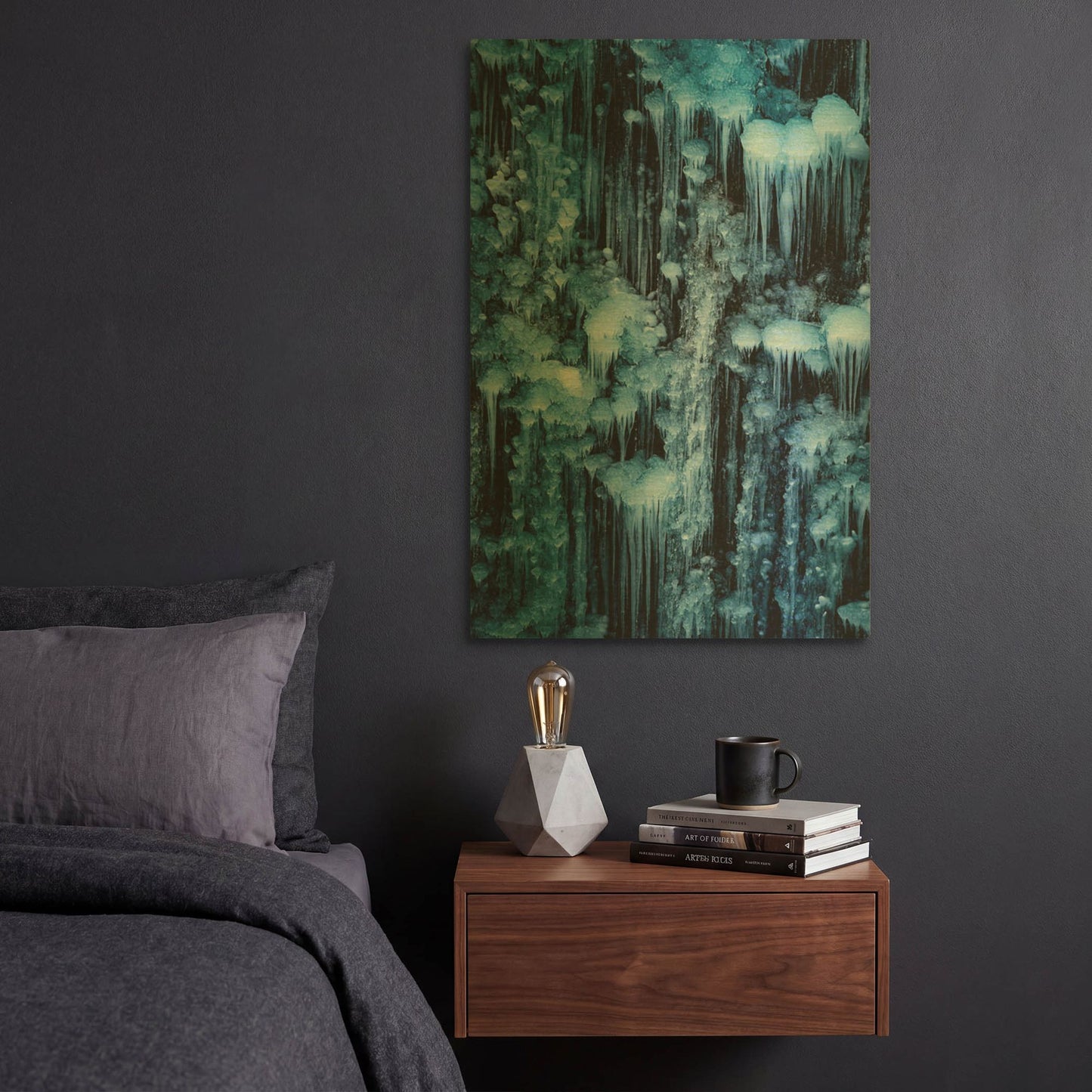 'dripping in diamonds' By Darren White Gold Metal Wall Art