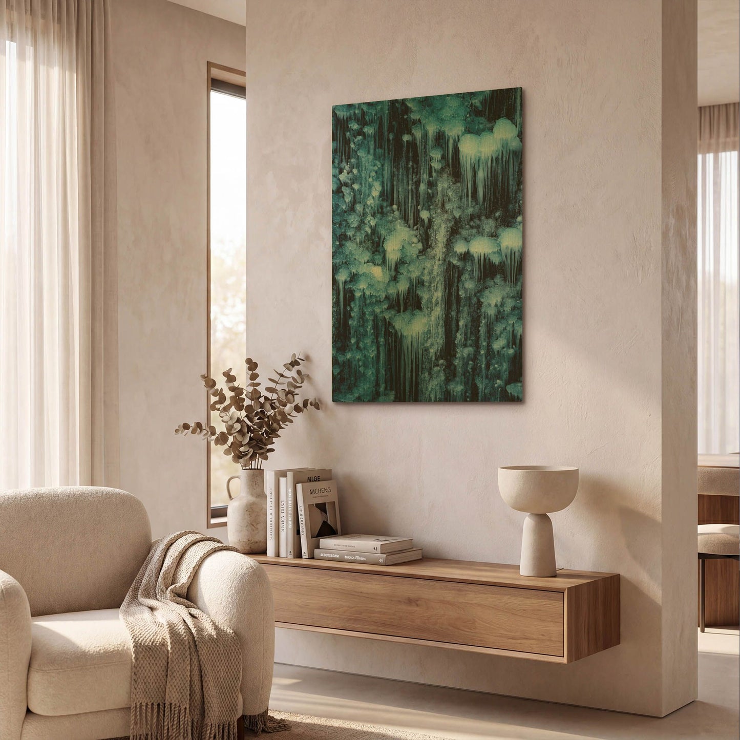 'dripping in diamonds' By Darren White Gold Metal Wall Art