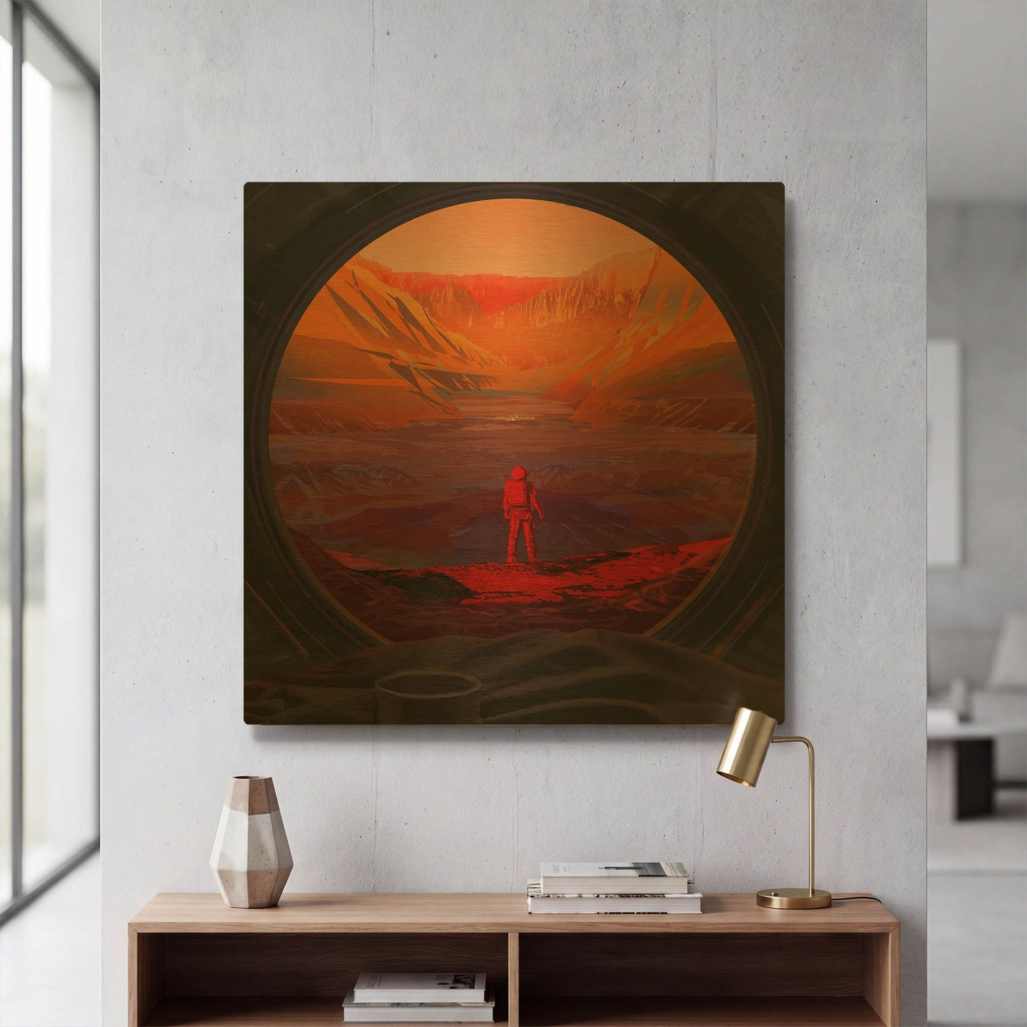 'On Mars' By NASA Space Photos Gold Metal Wall Art
