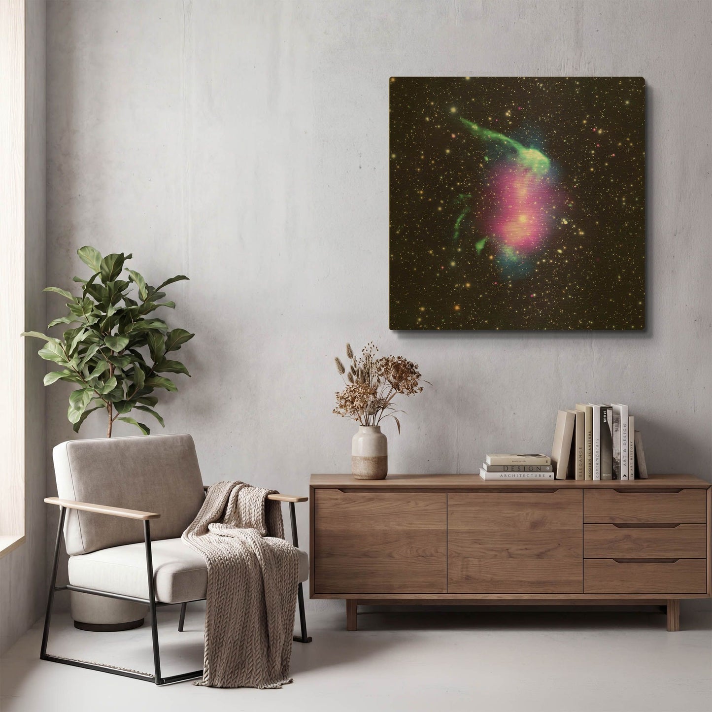 'Toothbrush Cluster' By NASA Space Photos Gold Metal Wall Art