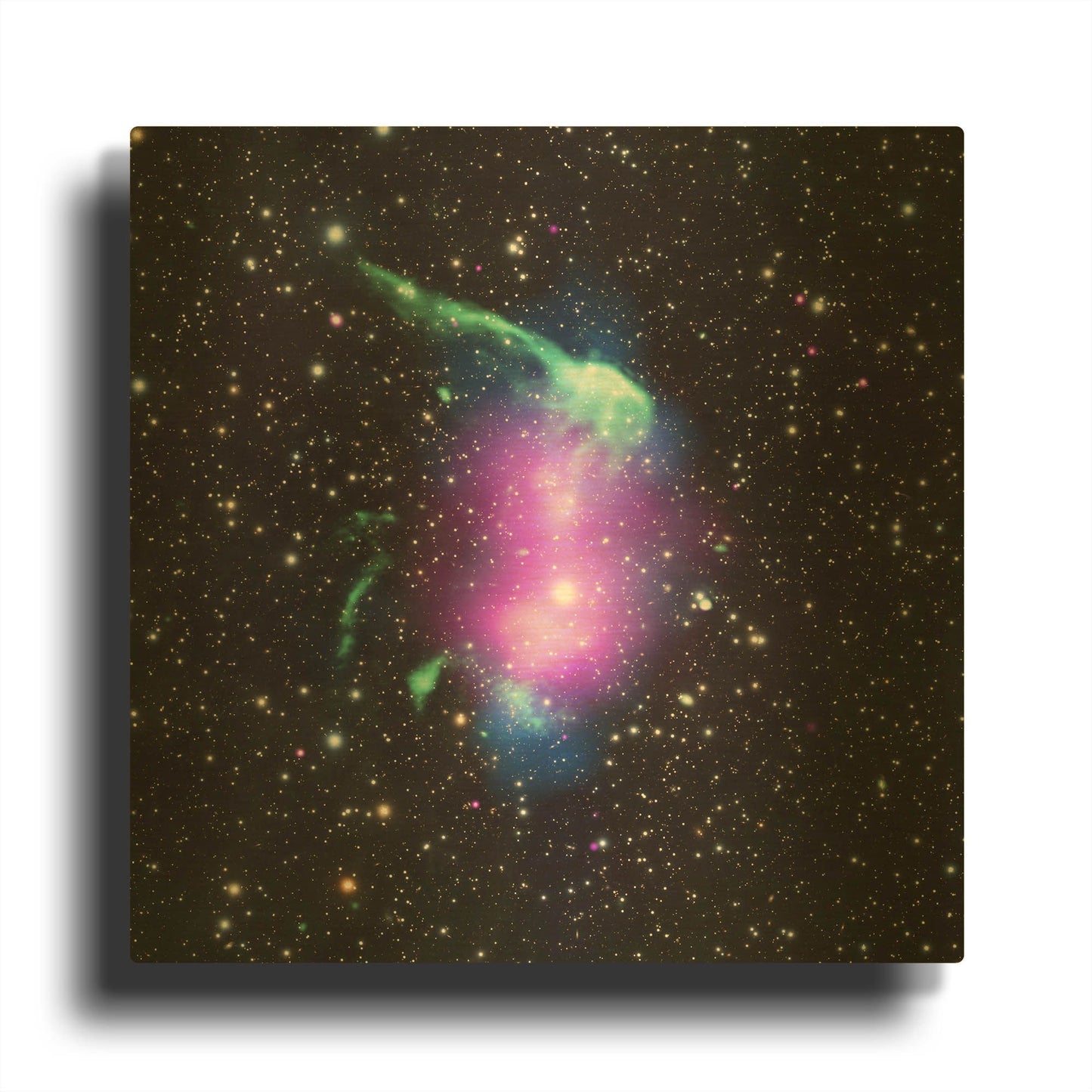 'Toothbrush Cluster' By NASA Space Photos Gold Metal Wall Art