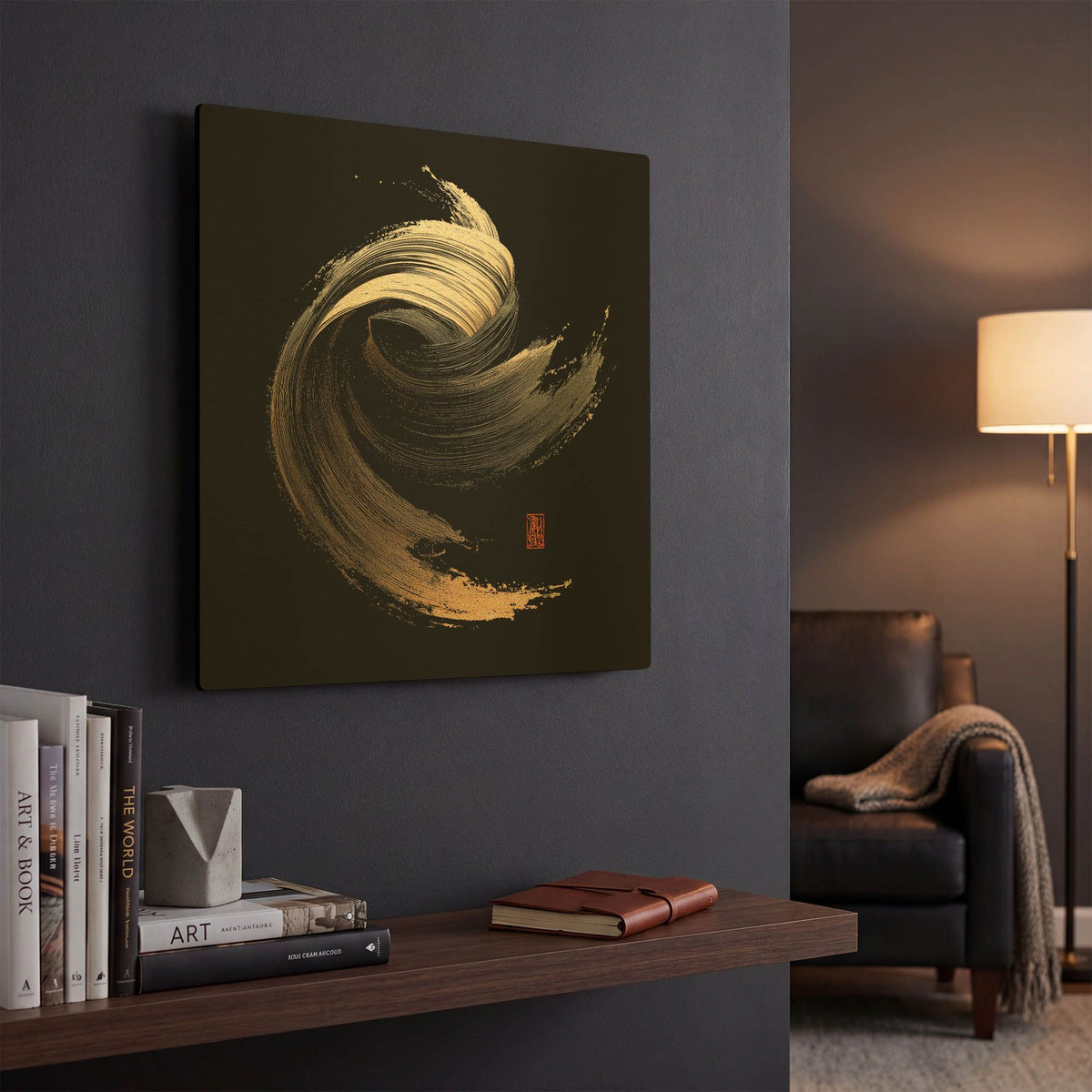 'Wind Of Hotakadake' By Rich Monet Gold Metal Wall Art