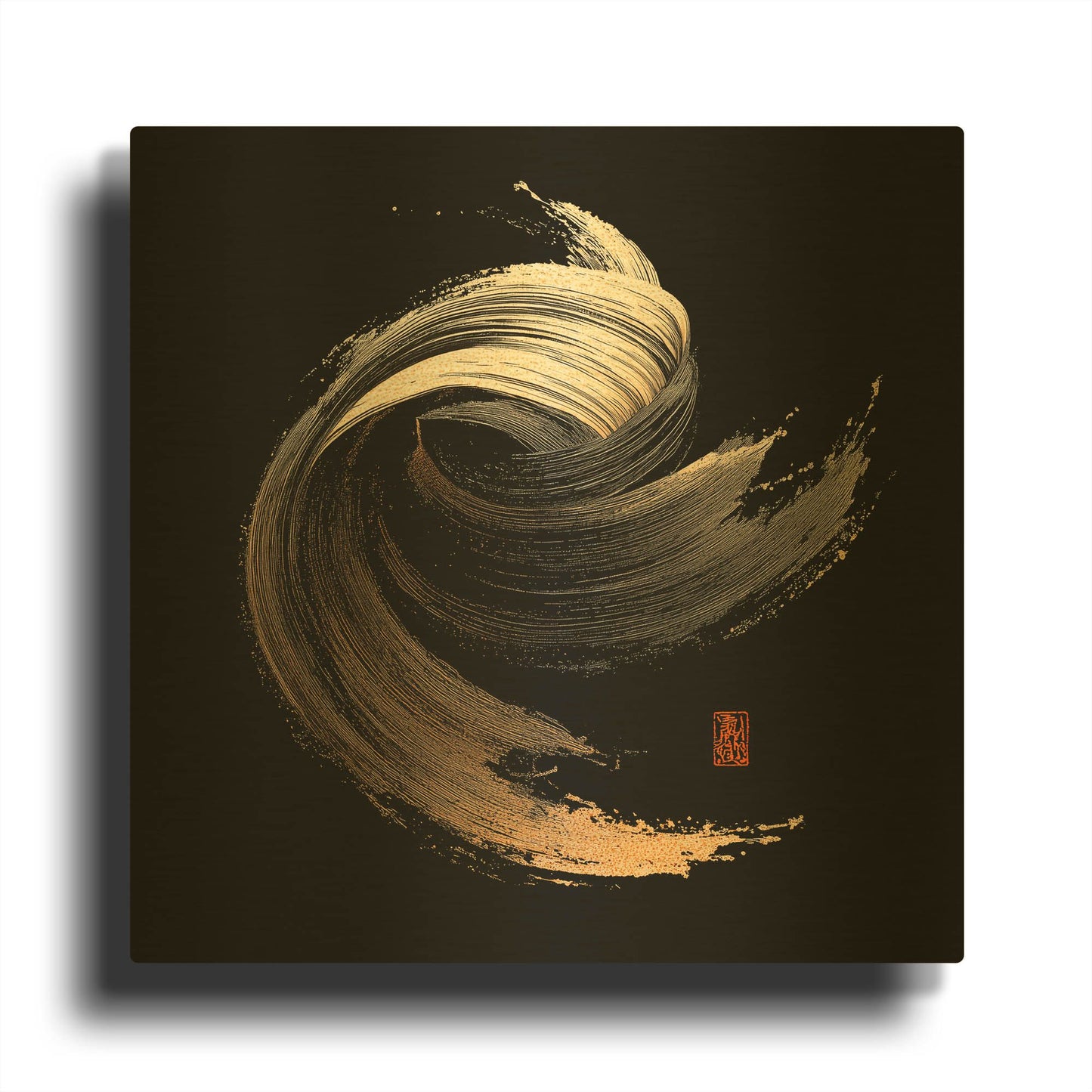 'Wind Of Hotakadake' By Rich Monet Gold Metal Wall Art