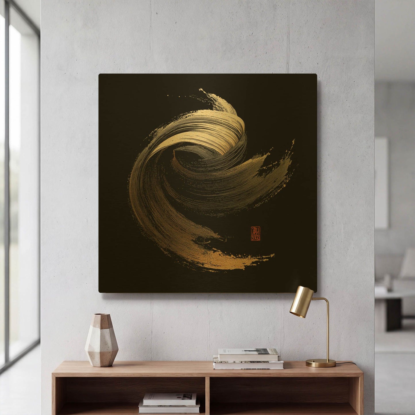 'Wind Of Hotakadake' By Rich Monet Gold Metal Wall Art