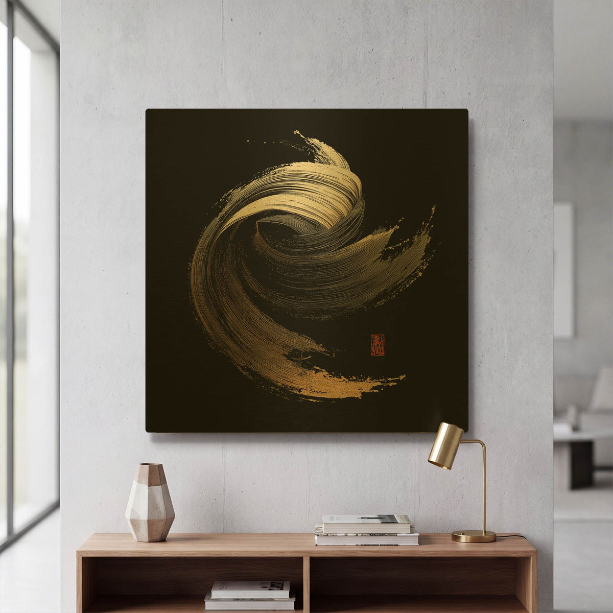 'Wind Of Hotakadake' By Rich Monet Gold Metal Wall Art
