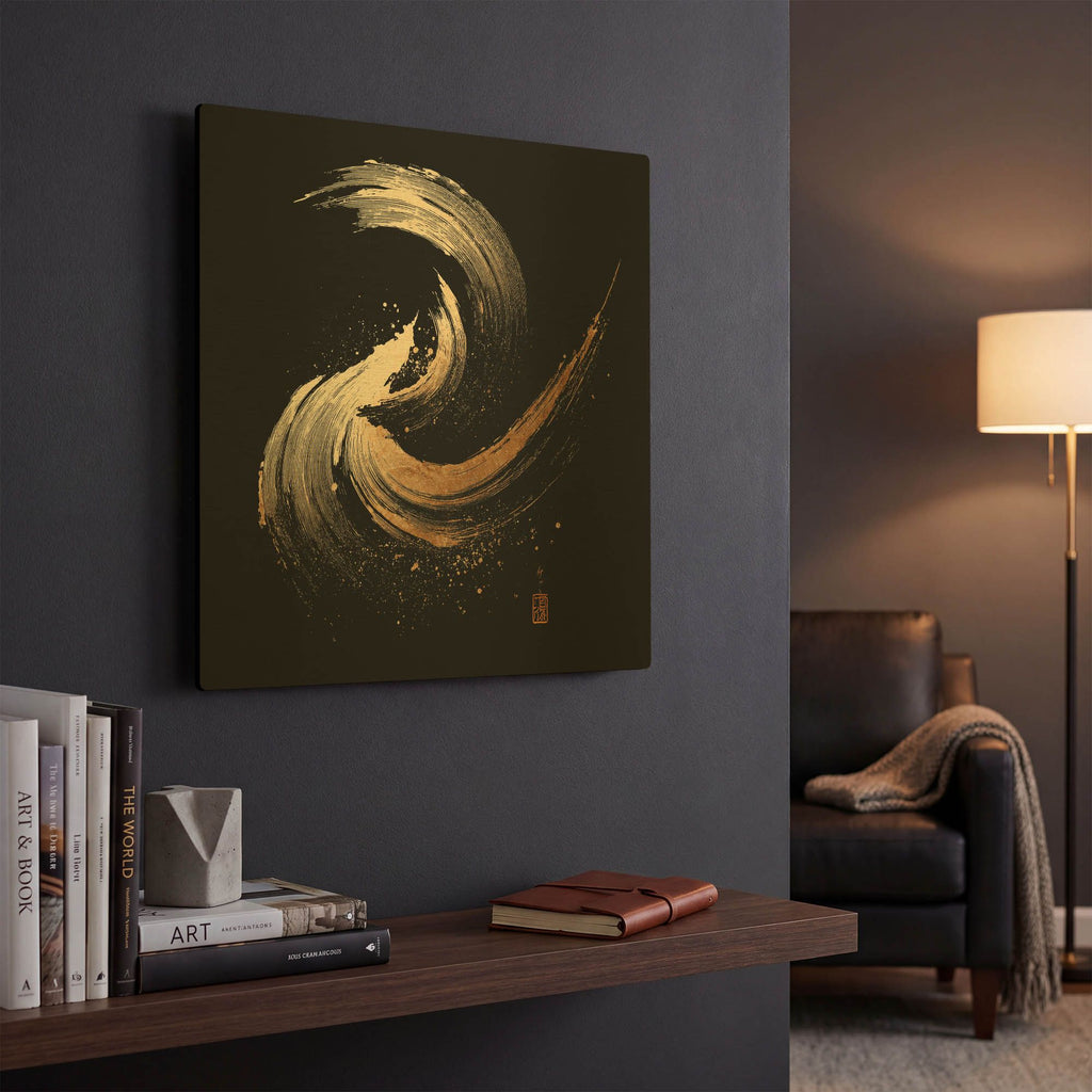 'Wind Of Karasawa' By Rich Monet Gold Metal Wall Art