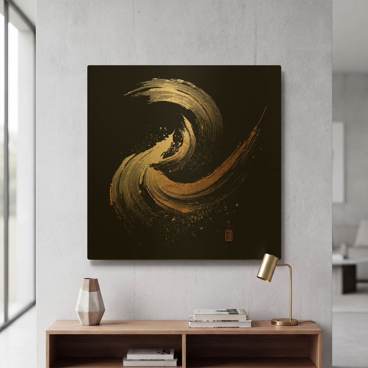 'Wind Of Karasawa' By Rich Monet Gold Metal Wall Art