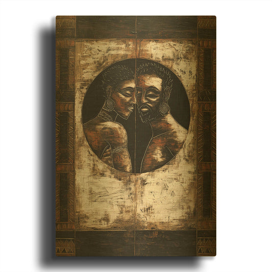 'Across The World' By Rich Monet Gold Metal Wall Art