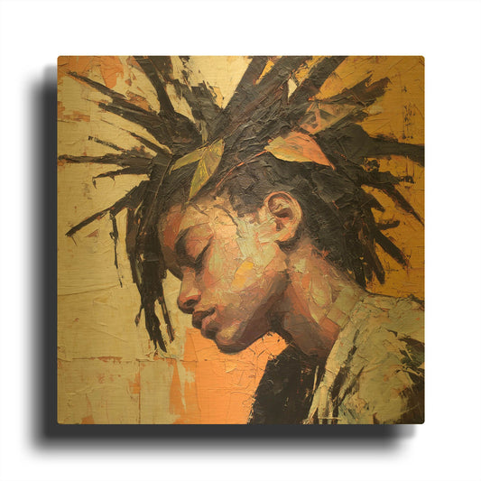 'Also Unfair' By Rich Monet Gold Metal Wall Art