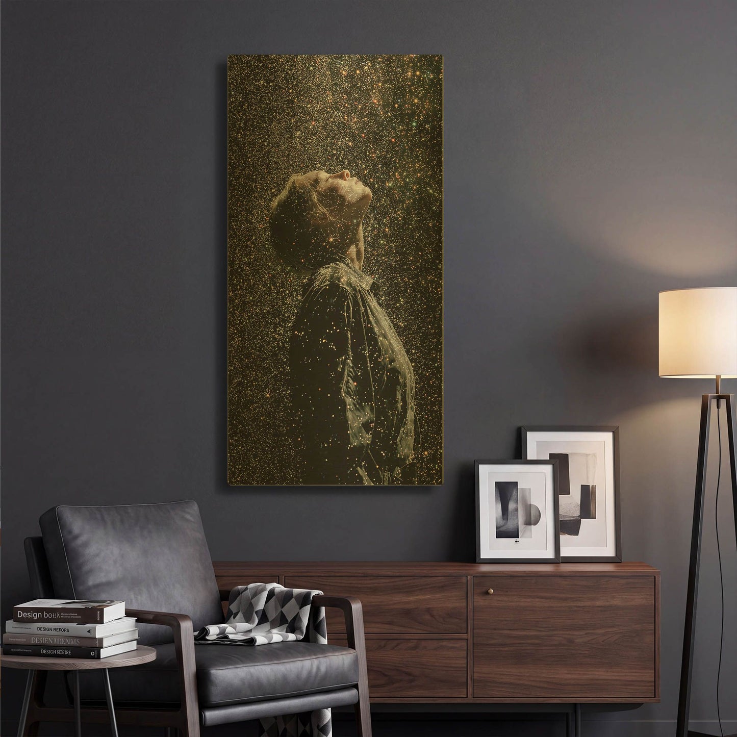 'Embrace The Universe' By Rich Monet Gold Metal Wall Art