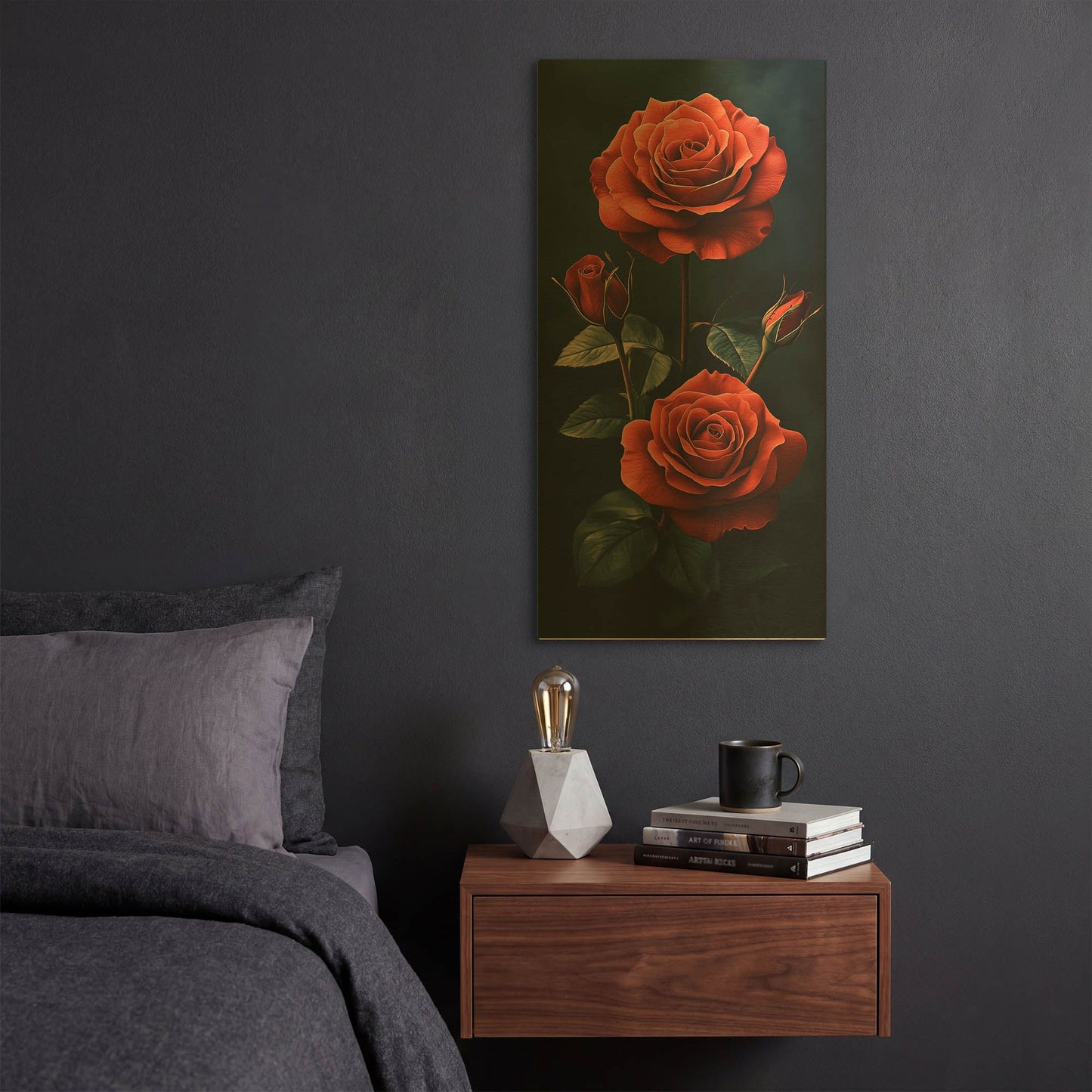 'I Give You Flowers' By Rich Monet Gold Metal Wall Art