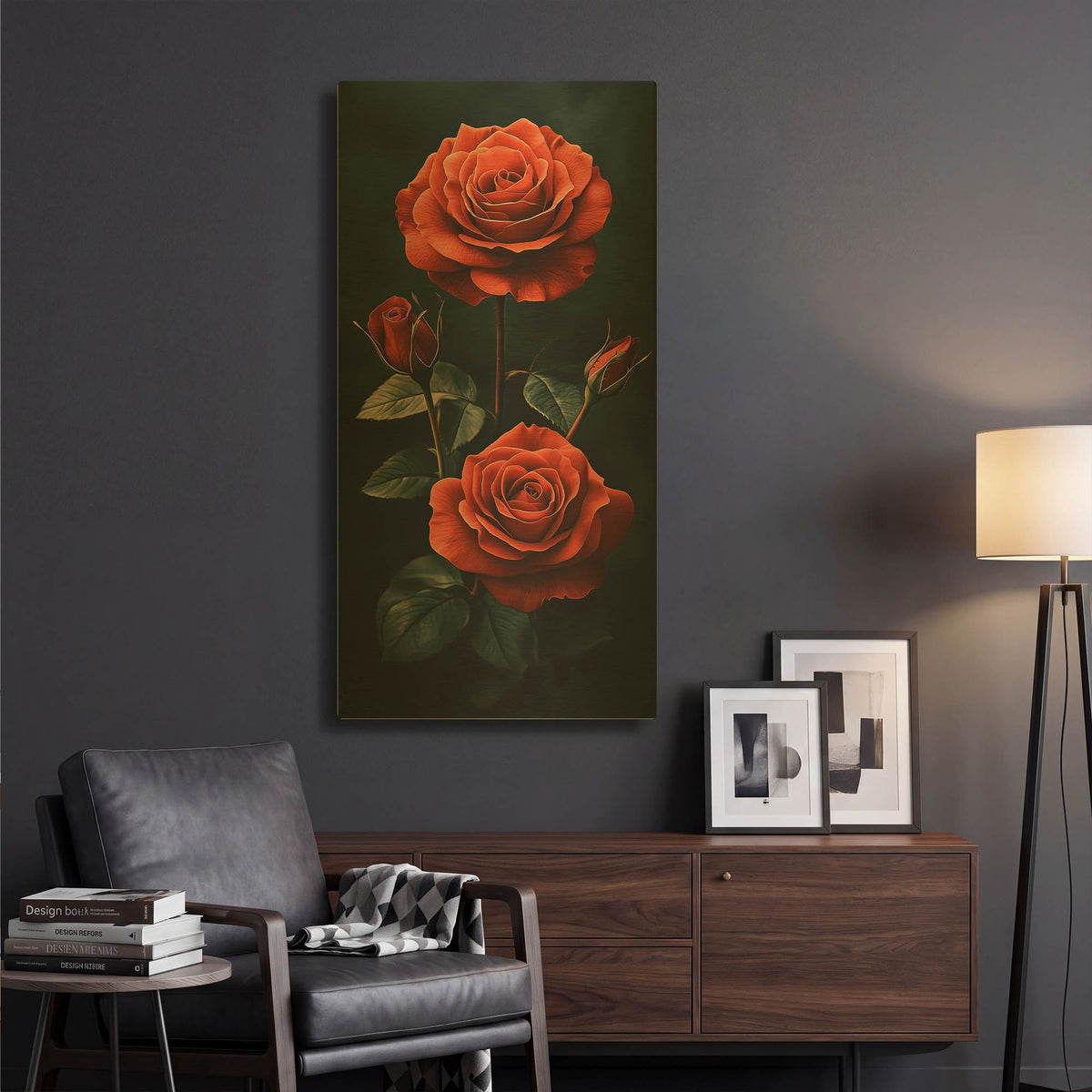 'I Give You Flowers' By Rich Monet Gold Metal Wall Art