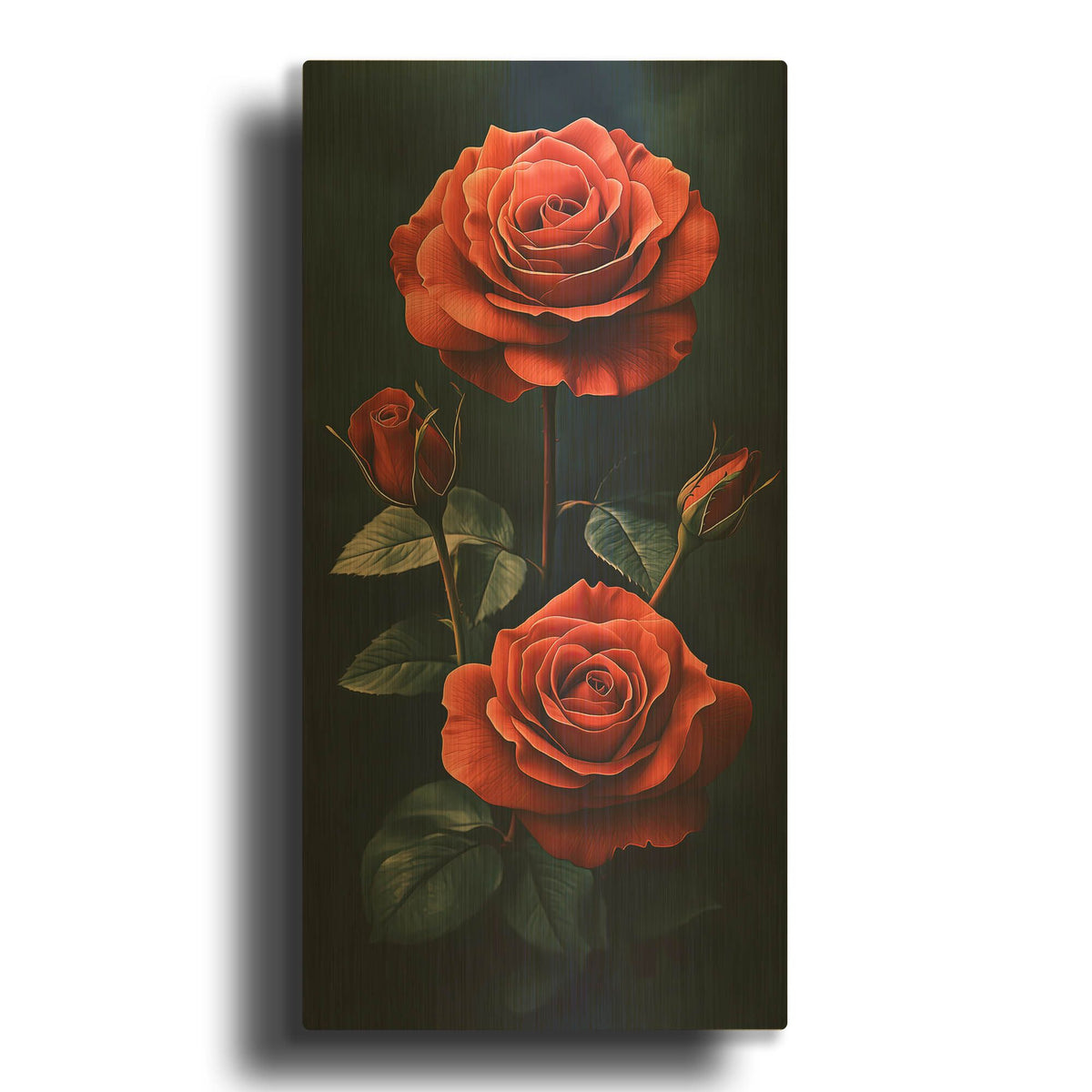 'I Give You Flowers' By Rich Monet Gold Metal Wall Art