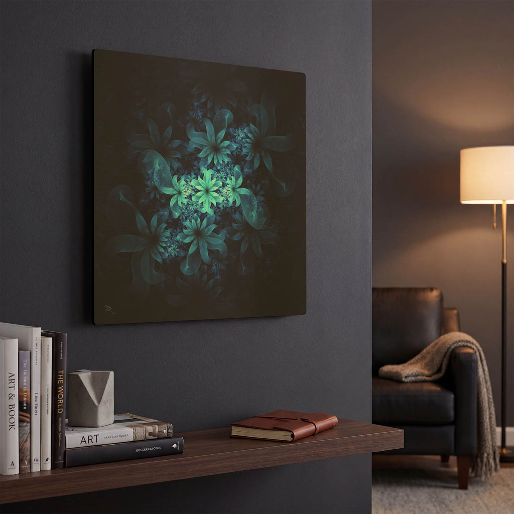 'Luminous Flowers' By Cameron Gray Gold Metal Wall Art