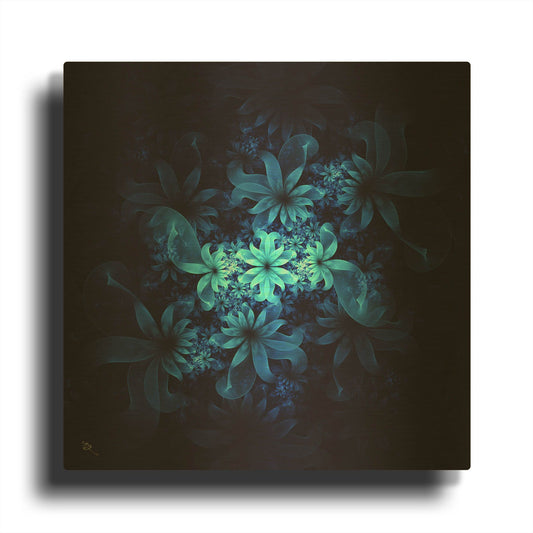 'Luminous Flowers' By Cameron Gray Gold Metal Wall Art