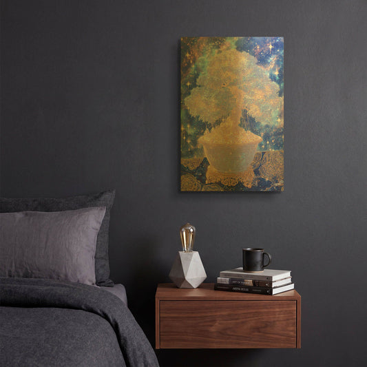 'Magical Bonsai Tree' By Rich Monet Gold Metal Wall Art