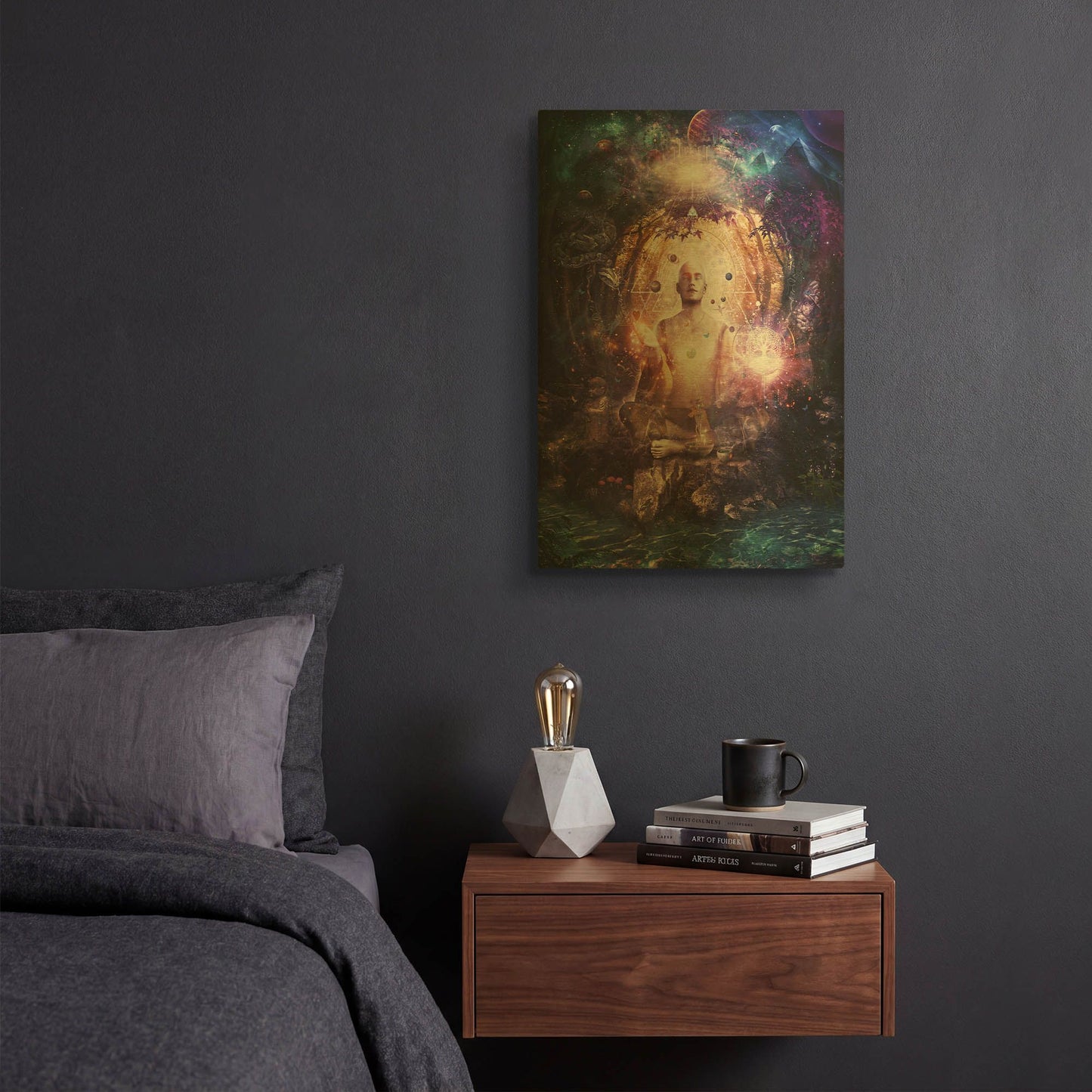 'Connected To Source' By Cameron Gray Gold Metal Wall Art