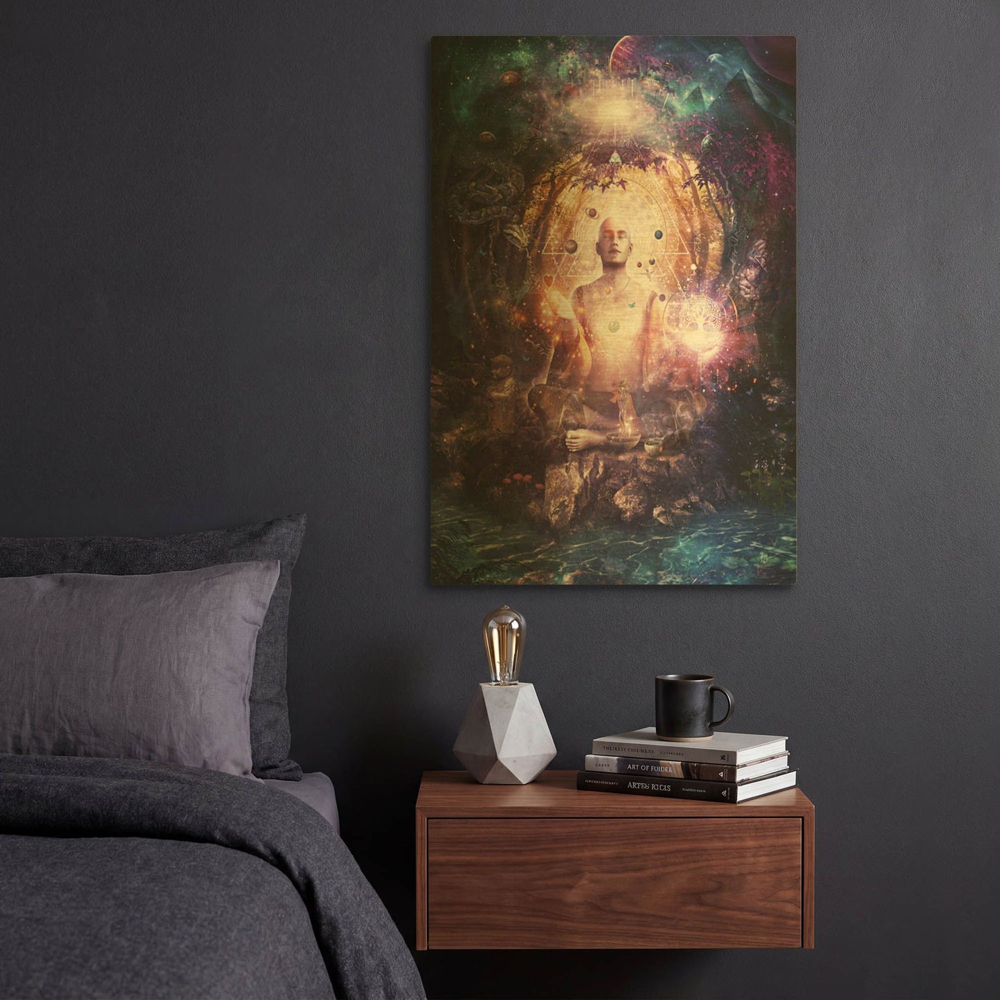'Connected To Source' By Cameron Gray Gold Metal Wall Art