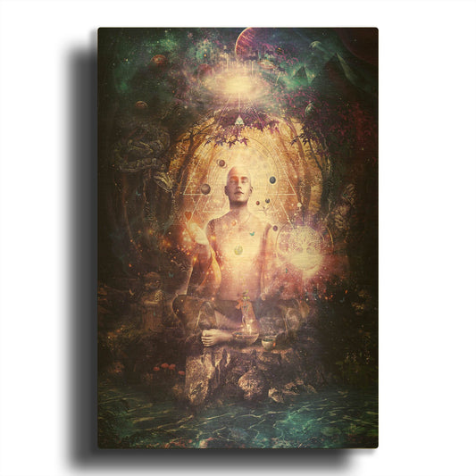 'Connected To Source' By Cameron Gray Gold Metal Wall Art