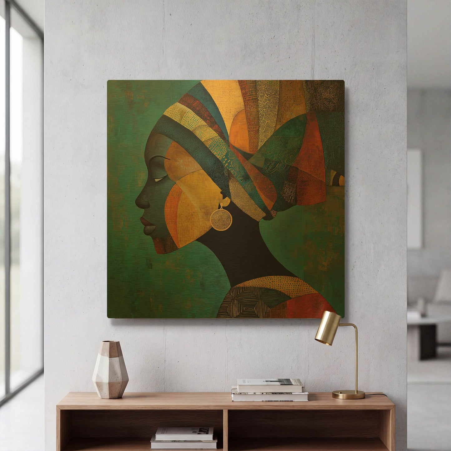 'Soulful Whisper' By Rich Monet Gold Metal Wall Art