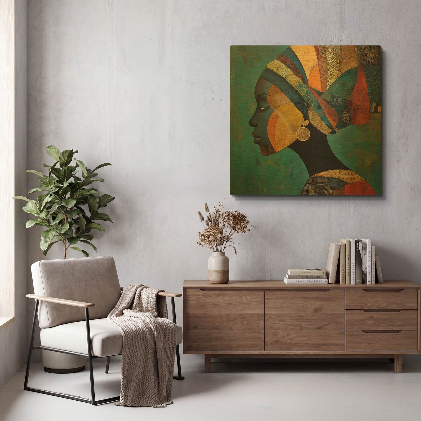 'Soulful Whisper' By Rich Monet Gold Metal Wall Art