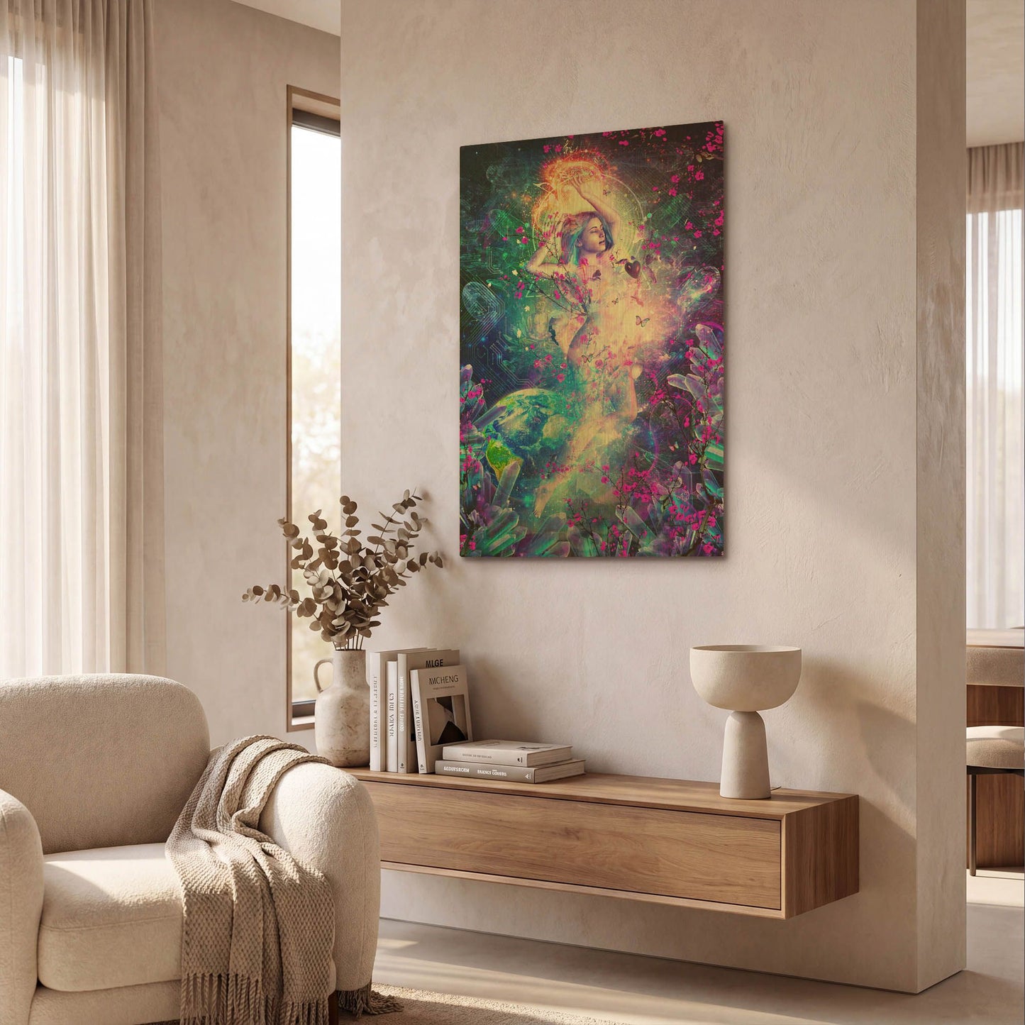 'Encounter With The Sublime' By Cameron Gray Gold Metal Wall Art