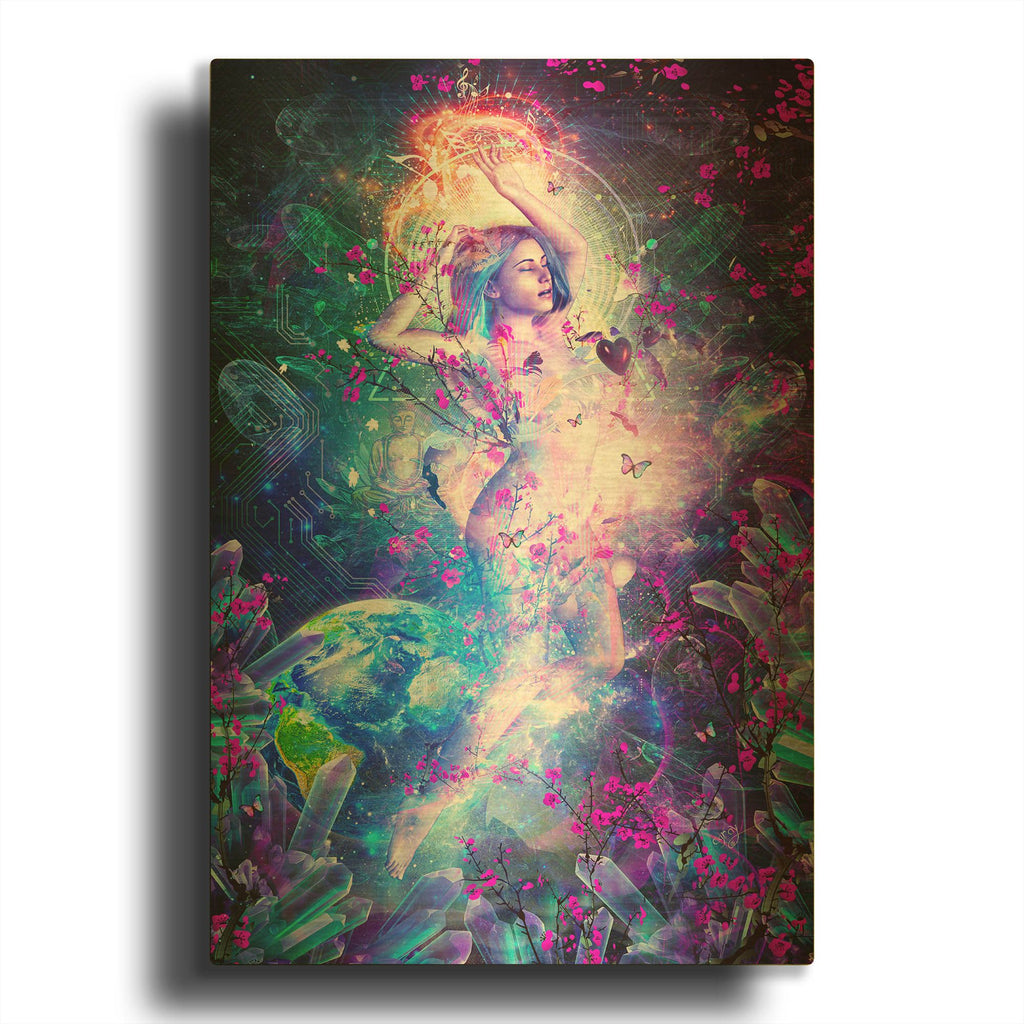'Encounter With The Sublime' By Cameron Gray Gold Metal Wall Art