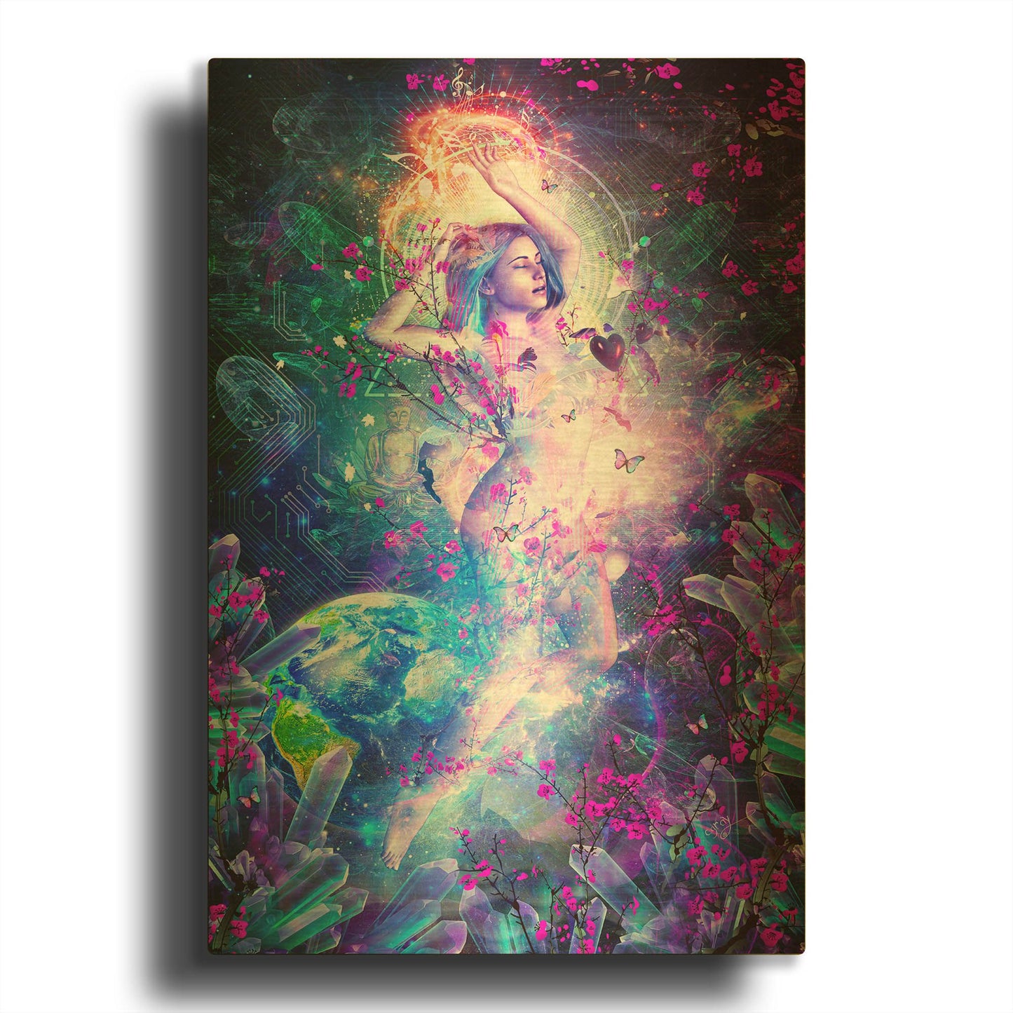 'Encounter With The Sublime' By Cameron Gray Gold Metal Wall Art