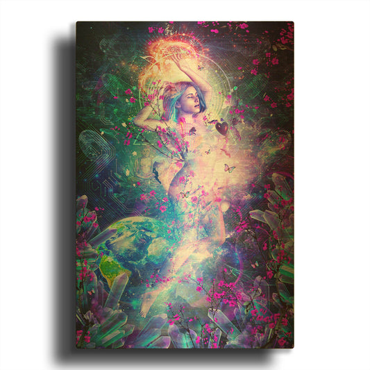 'Encounter With The Sublime' By Cameron Gray Gold Metal Wall Art