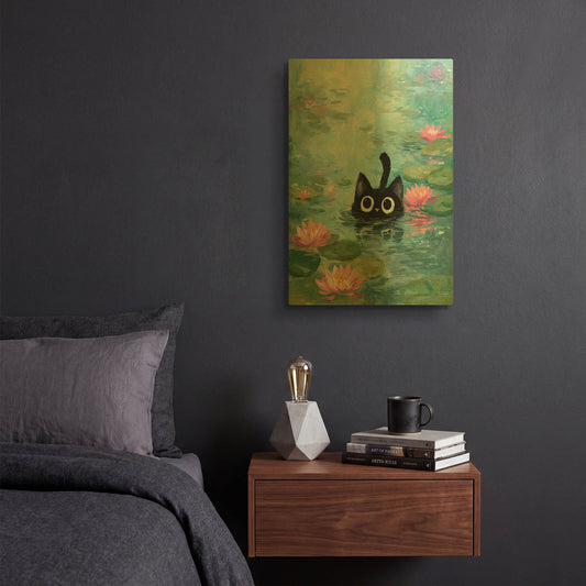 'Cat Fish' By Rich Monet Gold Metal Wall Art