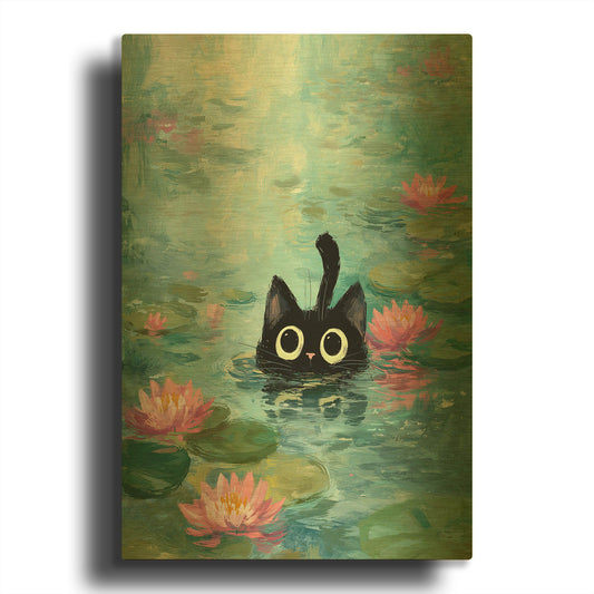 'Cat Fish' By Rich Monet Gold Metal Wall Art