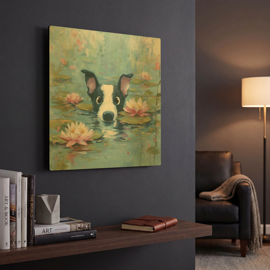 'Dog Fish' By Rich Monet Gold Metal Wall Art