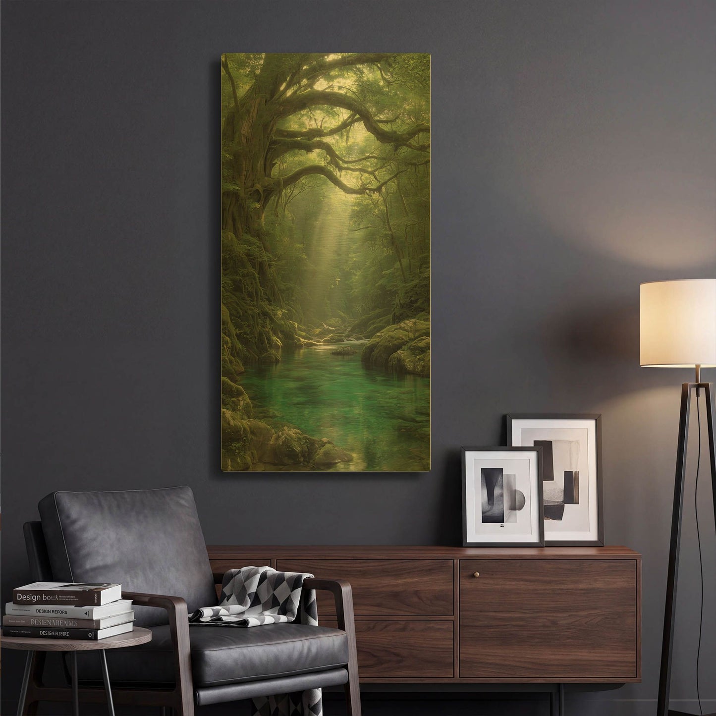 'Enchanted Forest' By Rich Monet Gold Metal Wall Art