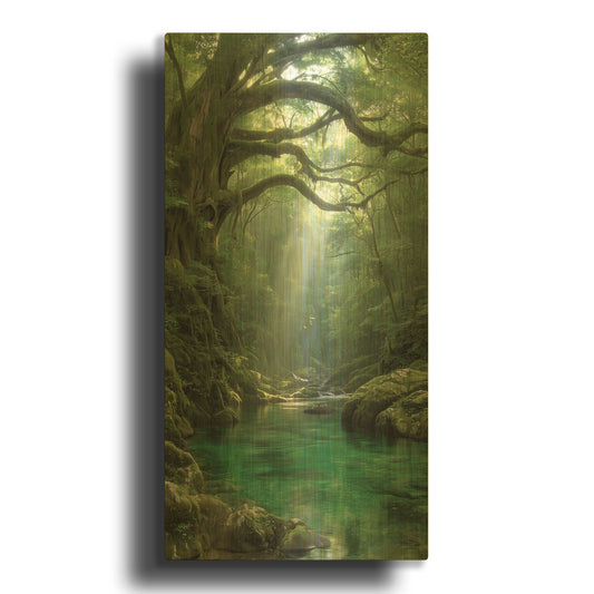 'Enchanted Forest' By Rich Monet Gold Metal Wall Art